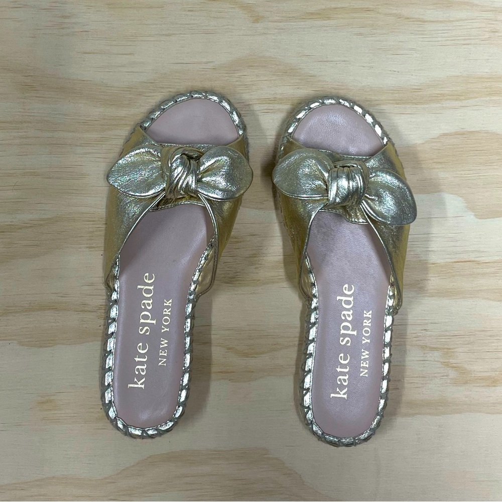 Kate Spade Gold flats
